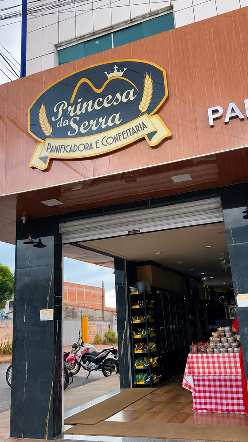 Fachada da Panificadora Princesa da Serra